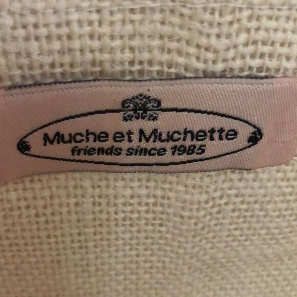 Muche et Muchette Jute and sequins large tote bag. - Picture 5 of 8